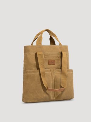 Women's Cargo Pocket Shoulder Bag in Khaki