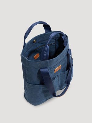 Women's Cargo Pocket Shoulder Bag in Blue