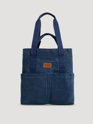Women's Cargo Pocket Shoulder Bag in Blue