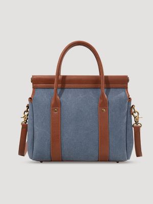 Women's Canvas Satchel in Jean