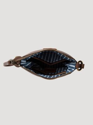 Women's Small Canvas Bucket Bag in Coffee