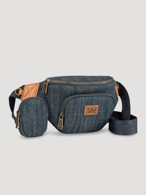 Women's Denim Belt Bag in Navy