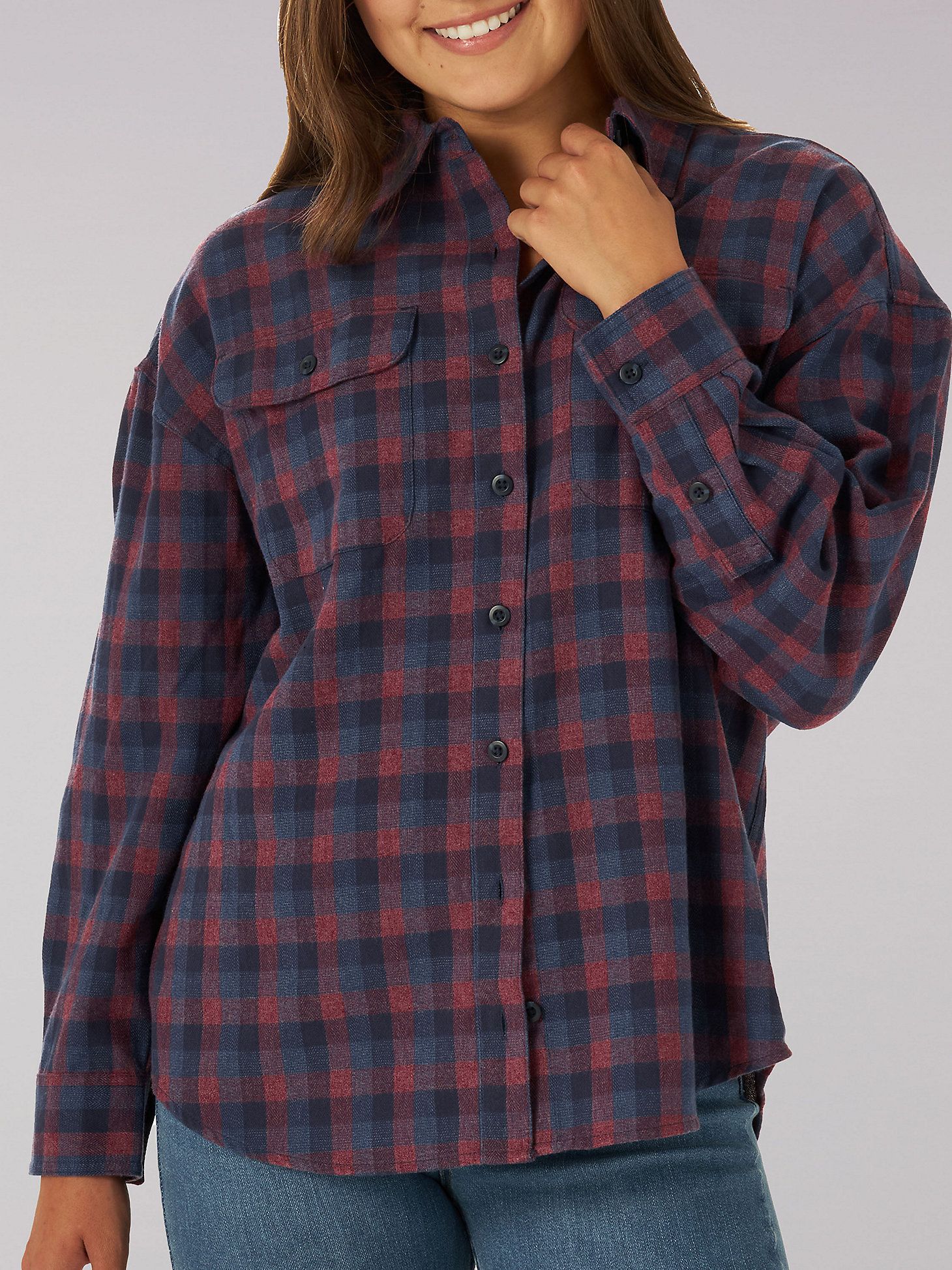 Women's Heritage Frontier Gingham Button Down Shirt in Weldon Gingham main view