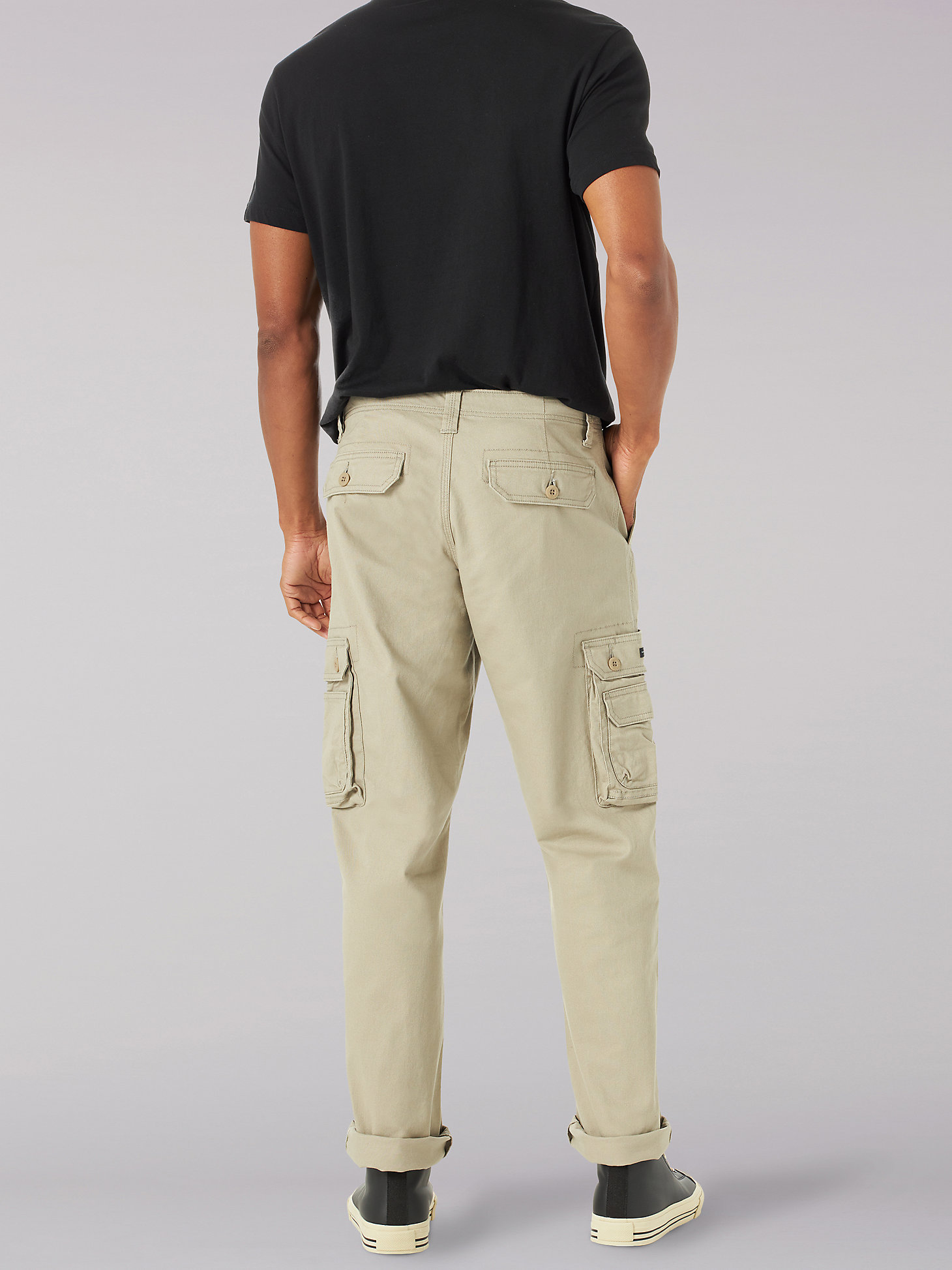 Men's Wyoming Relaxed Fit Cargo Twill Pant in Pebble alternative view 1