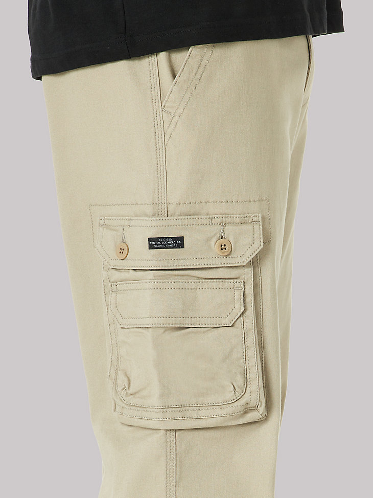 Men's Wyoming Relaxed Fit Cargo Twill Pant in Pebble alternative view 4