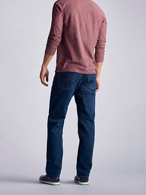 100% Cotton Regular Fit Straight Leg Jean:Dark Stone:42:34 alternative view