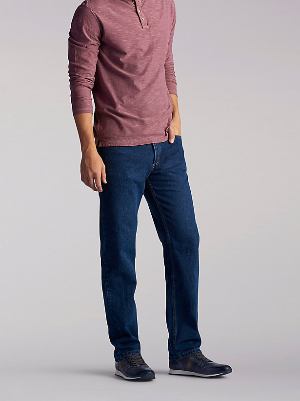 Men's 100% Cotton Regular Fit Straight Leg Heavyweight Jean