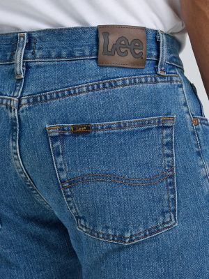 Men&rsquo;s  100% Cotton Regular Fit Straight Leg Jeans in Pepper Stonewash alternative view 4