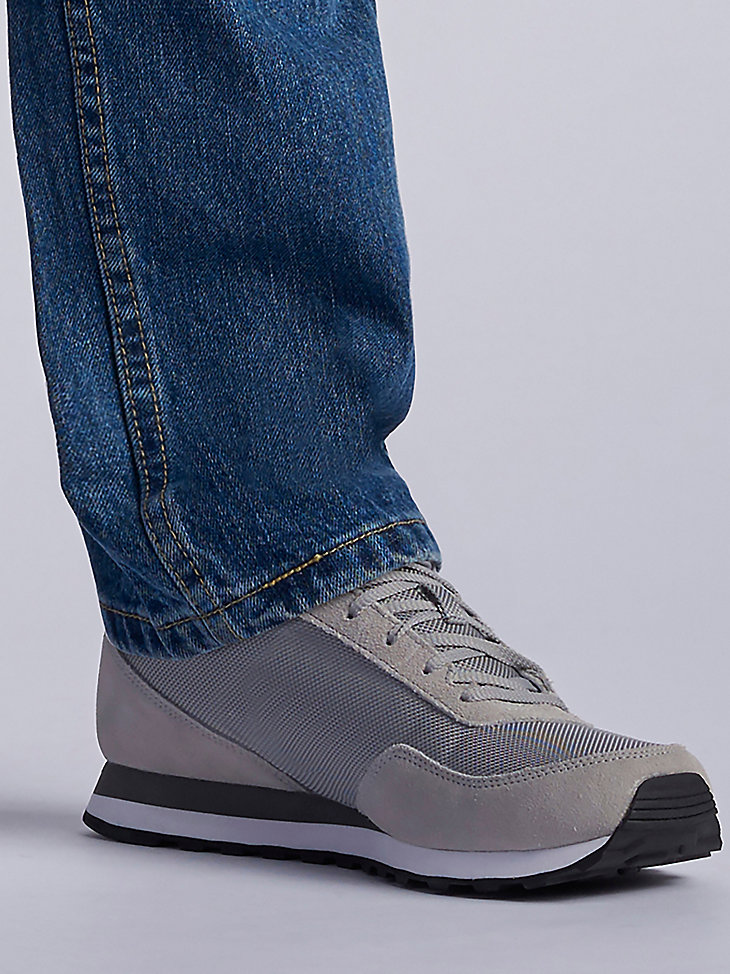 Men’s 100% Cotton Regular Fit Straight Leg Jeans in Medium Stone alternative view 3