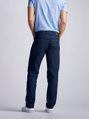 MEN’S 100% COTTON REGULAR FIT STRAIGHT LEG JEANS IN PEPPER PREWASH