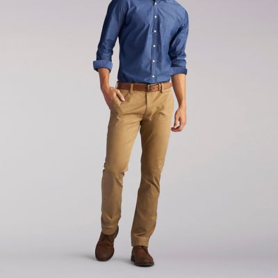 lee men's modern series slim chino pant