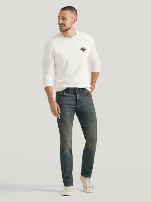 straight fit tapered jeans