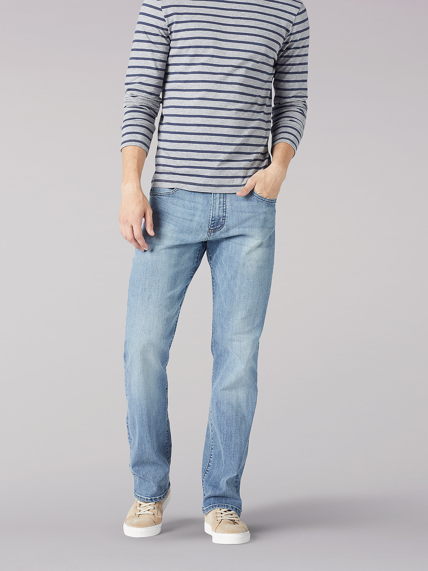 Men’s Extreme Motion Bootcut Jean in Theo main view