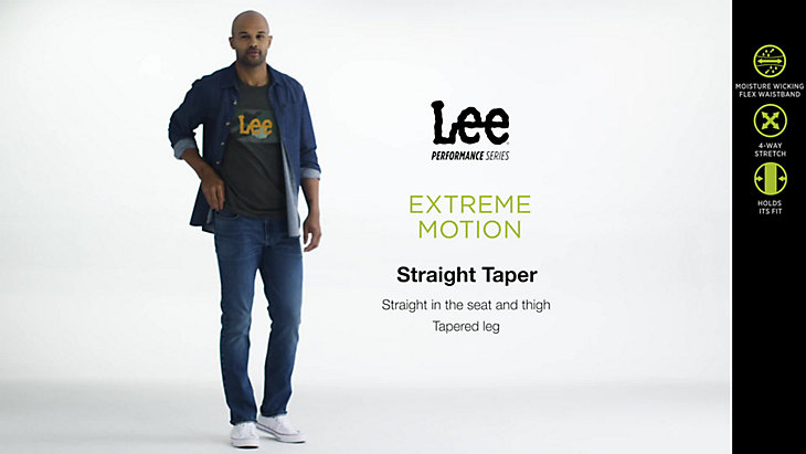 Men's Extreme Motion 4-Way Stretch Straight Tapered Jean in Counter Punch alternative view 7