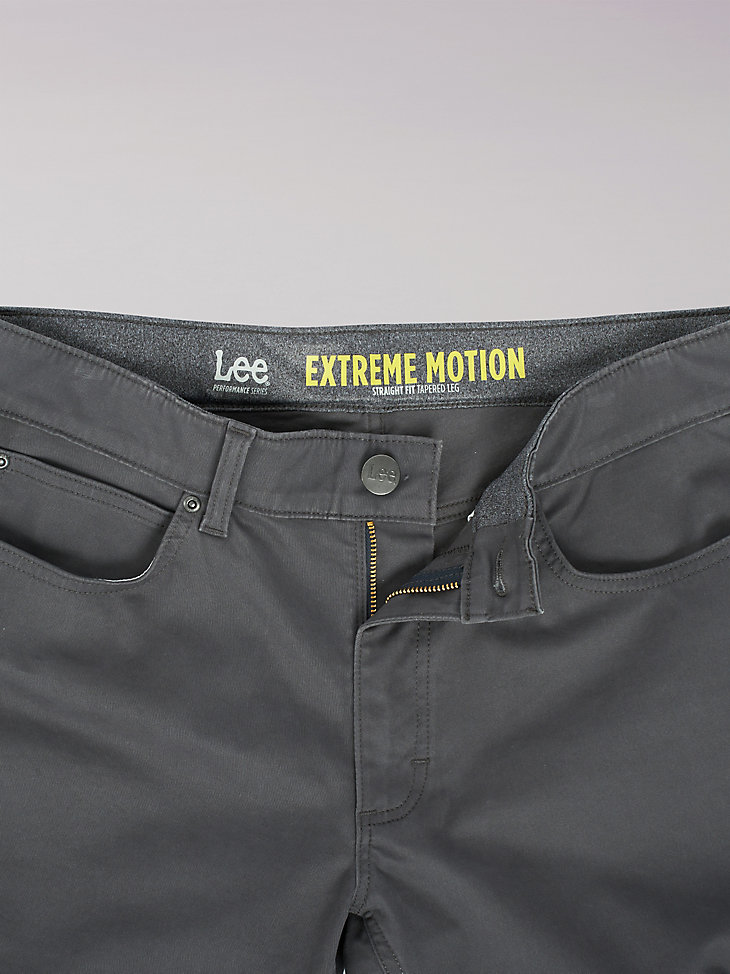 Men's Extreme Motion Super Soft Straight Fit Twill Jean in Engineer alternative view 6