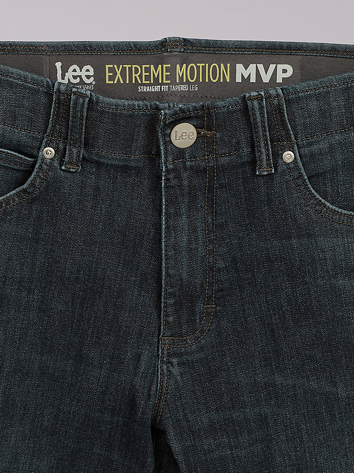 LEE Extreme Motion Mens Super Stretchy Denim Jeans Tapered Straight MVP Lenny