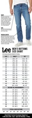 Size Chart For Bottoms