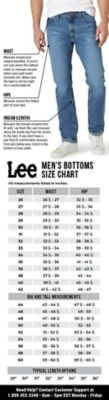 Jeans Sizing Chart Conversion