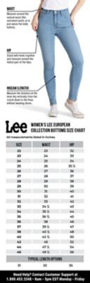 eu jeans size chart