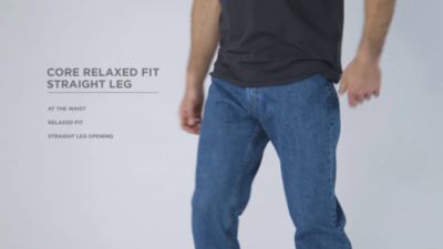 Relaxed Fit Straight Leg Jean:Double Black:34:34 alternative view 5