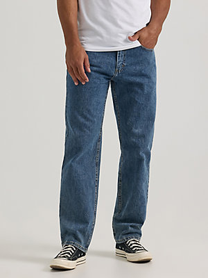 Lee Regular Fit Mens Jeans Denim Zip Fly 5 Pockets Straight Leg Blue All Sizes 
