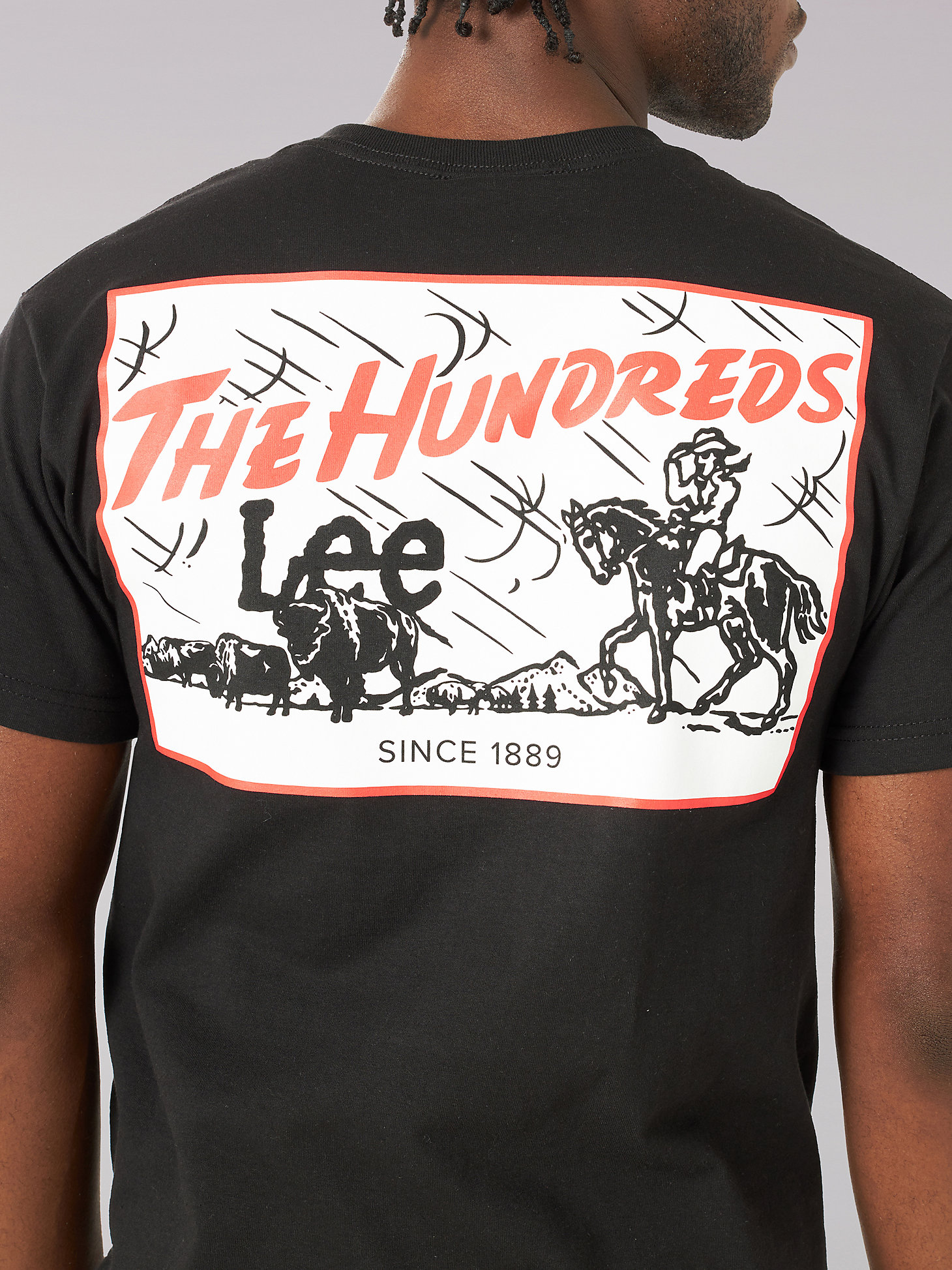 Men's Lee® x The Hundreds® Storm Rider Graphic Tee in Black alternative view 1