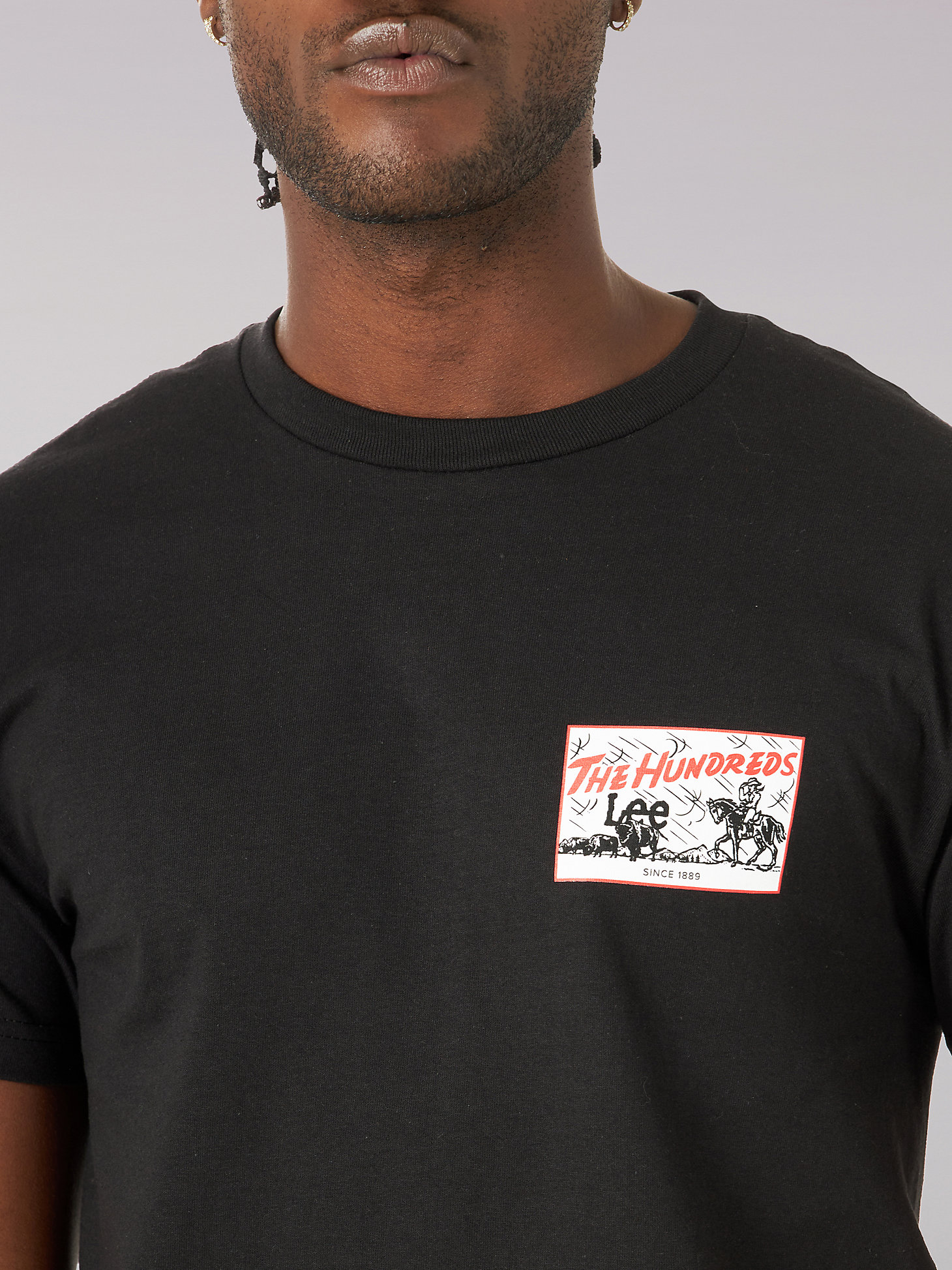 Men's Lee® x The Hundreds® Storm Rider Graphic Tee in Black alternative view 2