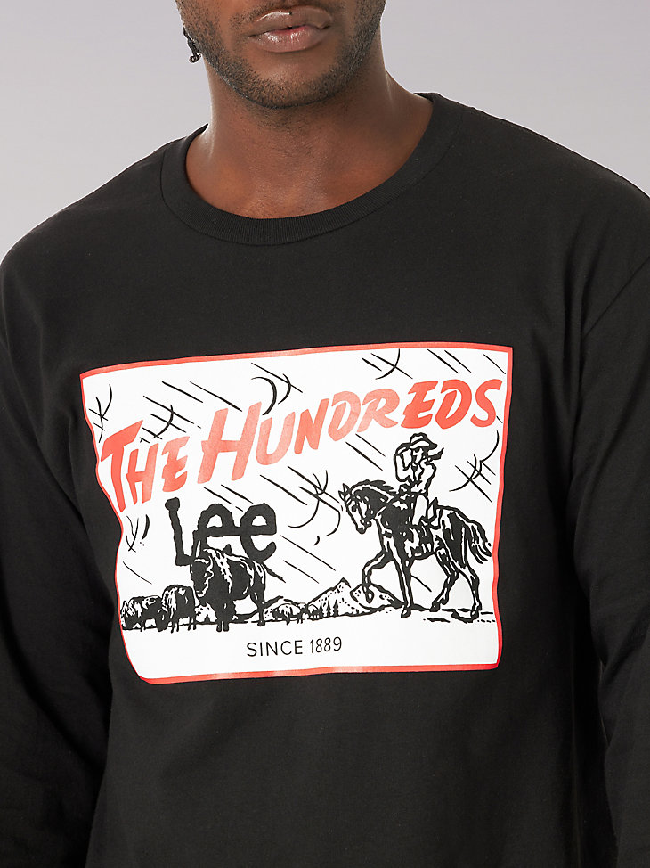 Men's Lee® x The Hundreds® Long Sleeve Storm Rider Graphic Tee in Black alternative view