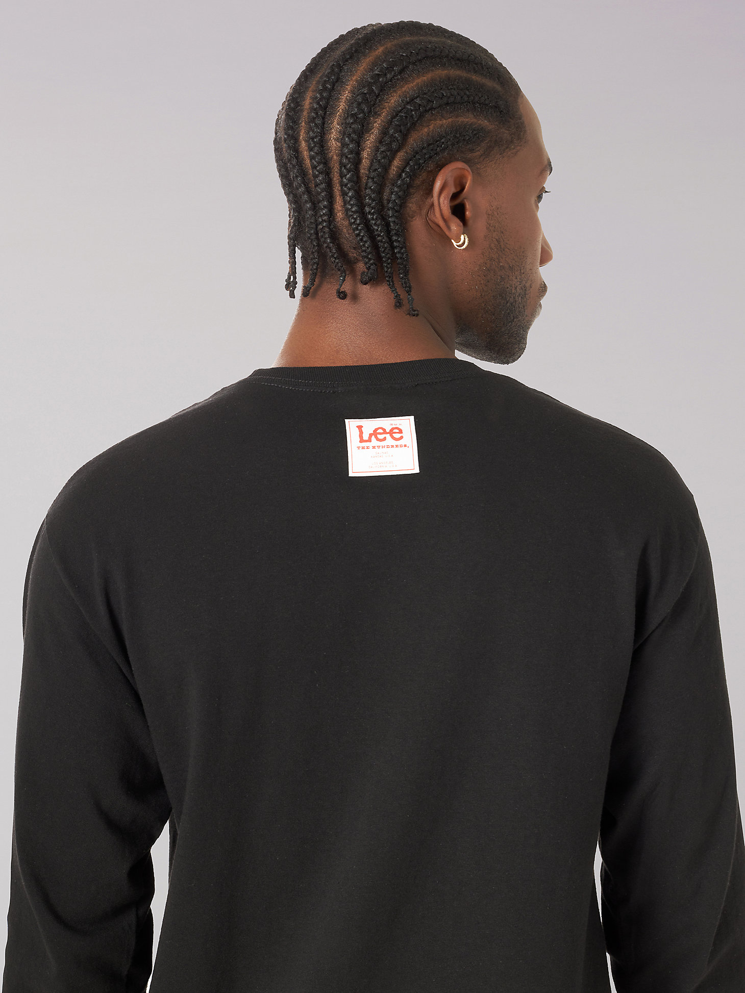 Men's Lee® x The Hundreds® Long Sleeve Storm Rider Graphic Tee in Black alternative view 3