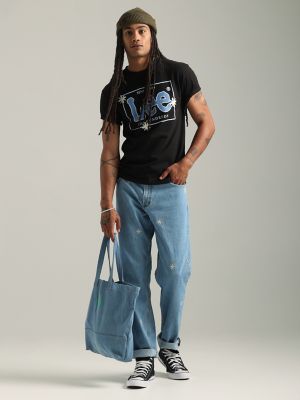MEN'S LEE® X THE HUNDREDS® TOTE BAG IN STONE WASH