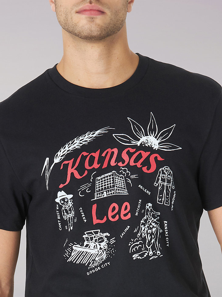 Men's Heritage Kansas Lee Graphic Tee in Black alternative view 2