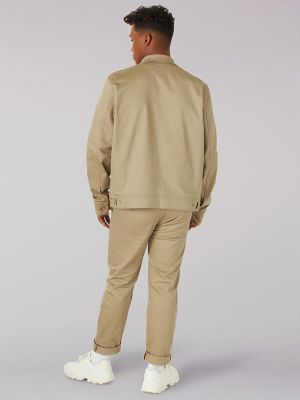 khaki long jacket mens