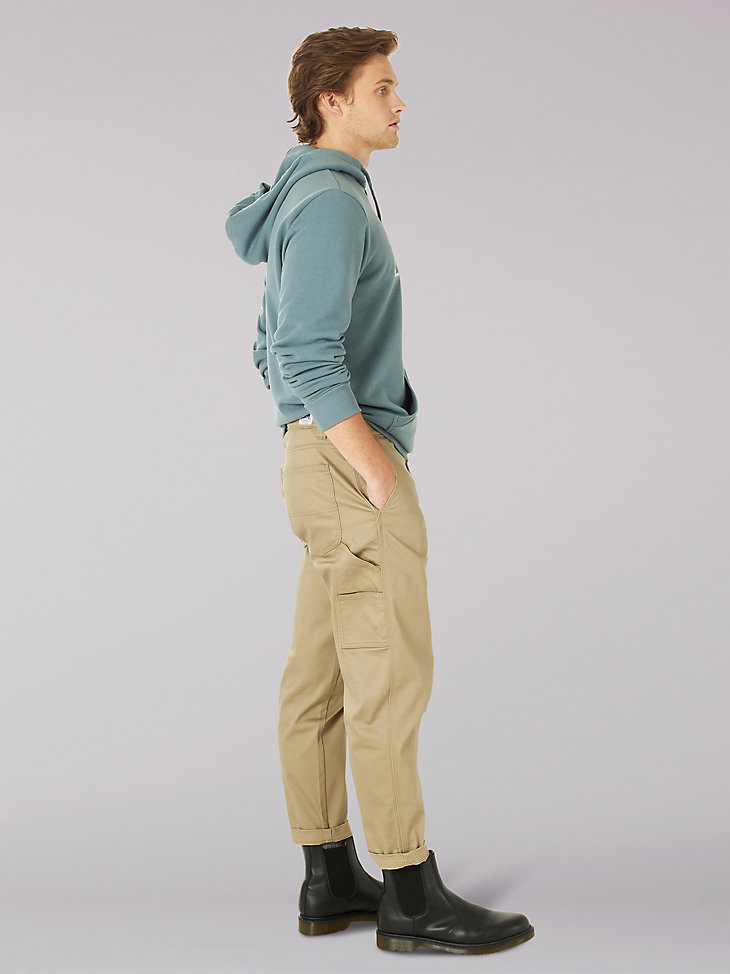 Men's Heritage Chetopa Twill Loose Crop Tapered Pant in KC Khaki alternative view 2