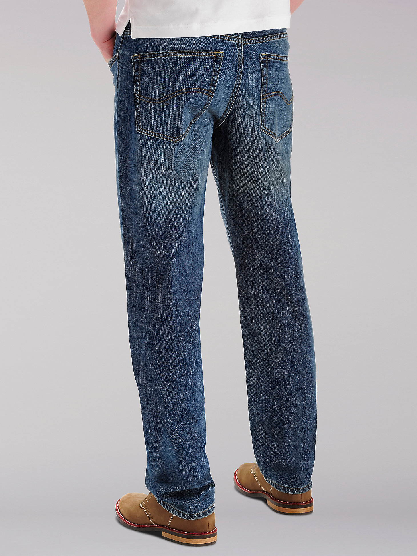 Men’s Custom Fit Loose Straight Leg Jean (Big&Tall) in Drifter alternative view 1