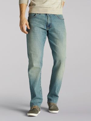 Lee Riders Indigo Men's Big and Tall Big & Tall Motion Stretch Regular Fit  Jean, Light Stonewash, 46W x 34L at  Men's Clothing store