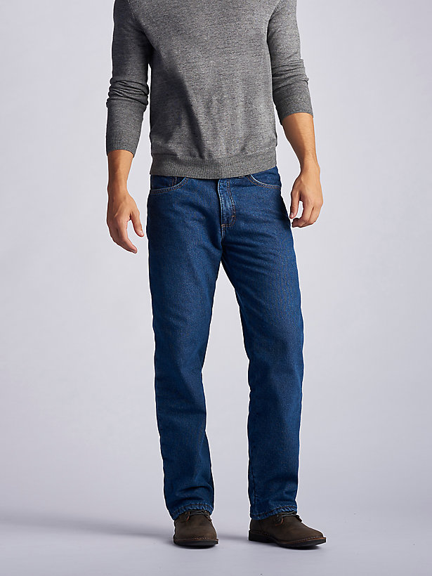 Men’s Relaxed Fit Fleece Lined Straight Leg Jean (Big & Tall)