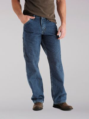 lee skinny men's blue jeans