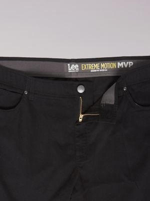 Men's Extreme Motion MVP Straight Fit Tapered Jean (Big & Tall) in Black alternative view 5