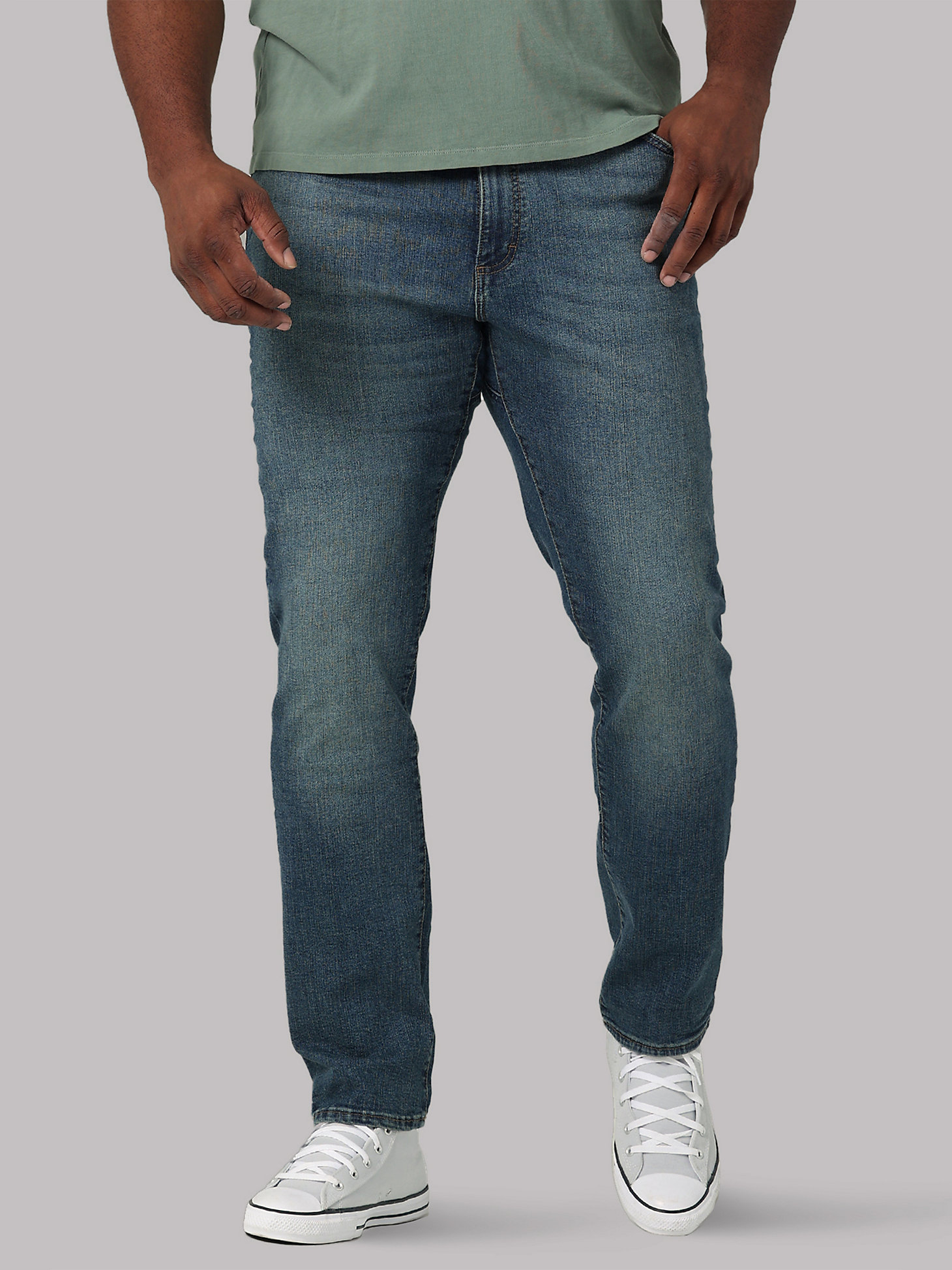 LEE Mens Big & Tall Modern Series Extreme Motion Straight Fit Jean 