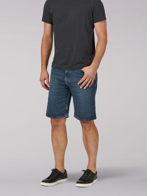 old man jean shorts