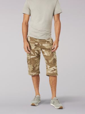 men's blue jean cargo shorts