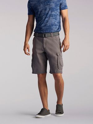 men's blue jean cargo shorts
