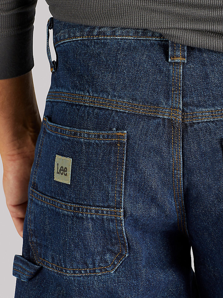 New Lee Men's Carpenter Jeans 100% Cotton Denim Dark Indigo Color  Men's Sizes 