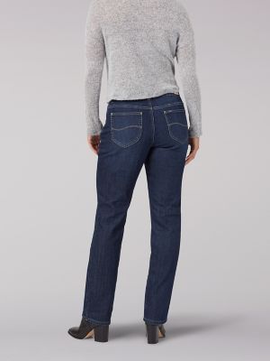 Womens Fleece Lined Relaxed Fit Jeans | Straight Leg | Lee®
