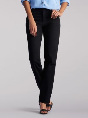 Women's 100% Cotton Relaxed Fit Straight Leg Jean (Petite)