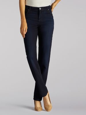 Women's Meridian Stretch Relaxed Fit Straight Leg Petite Jeans by Lee at  Fleet Farm