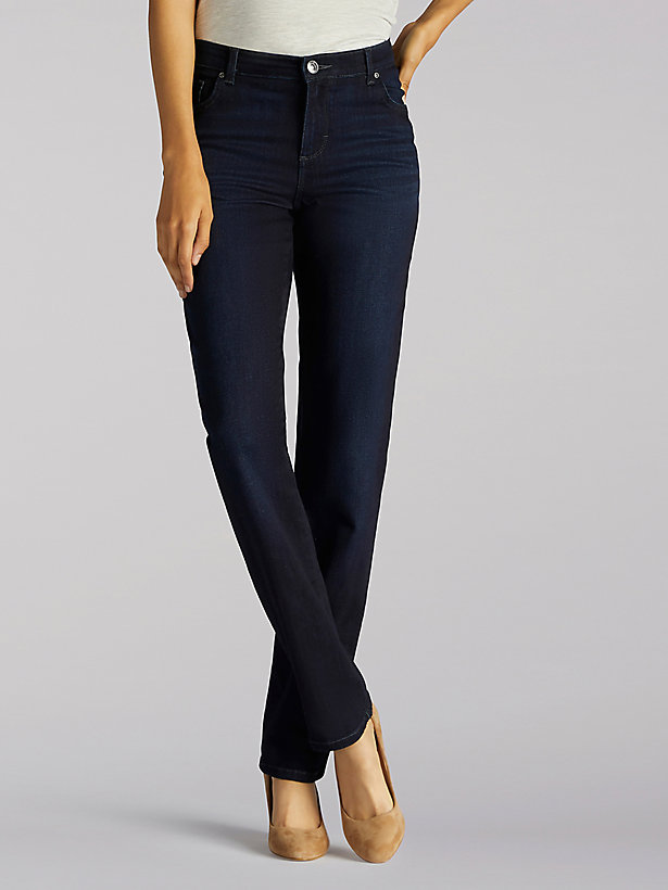 Women’s Stretch Relaxed Fit Straight Leg Jean (Petite)