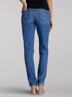 Women's Stretch Relaxed Fit Straight Leg Jean (Petite)