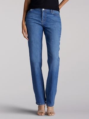 Women’s Stretch Relaxed Fit Straight Leg Jean (Petite) in Meridian