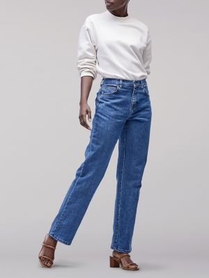 Top 68+ imagen lee relaxed fit jeans womens